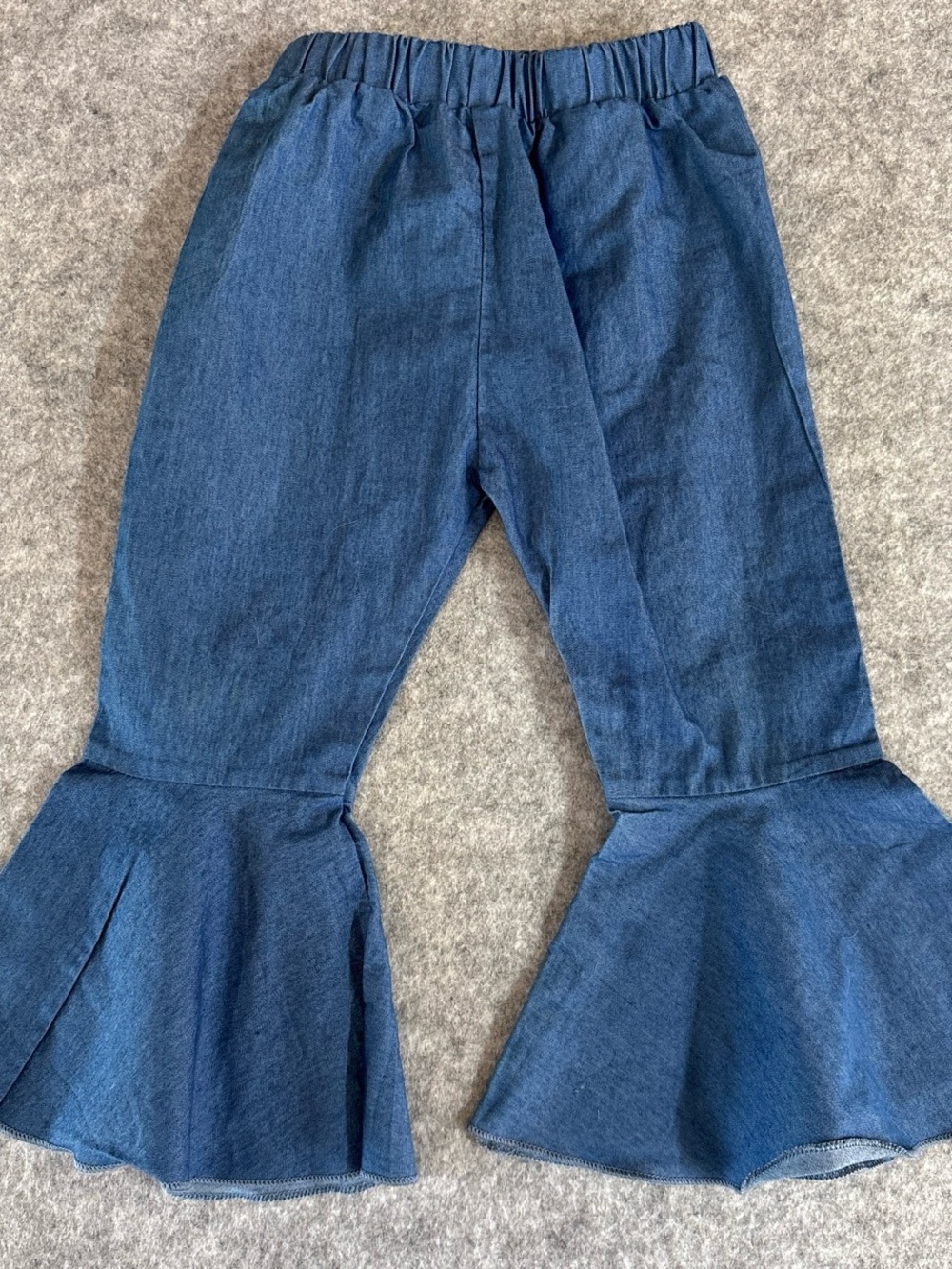 Amazon Kids Dark Blue Ruffle Hem Jeans